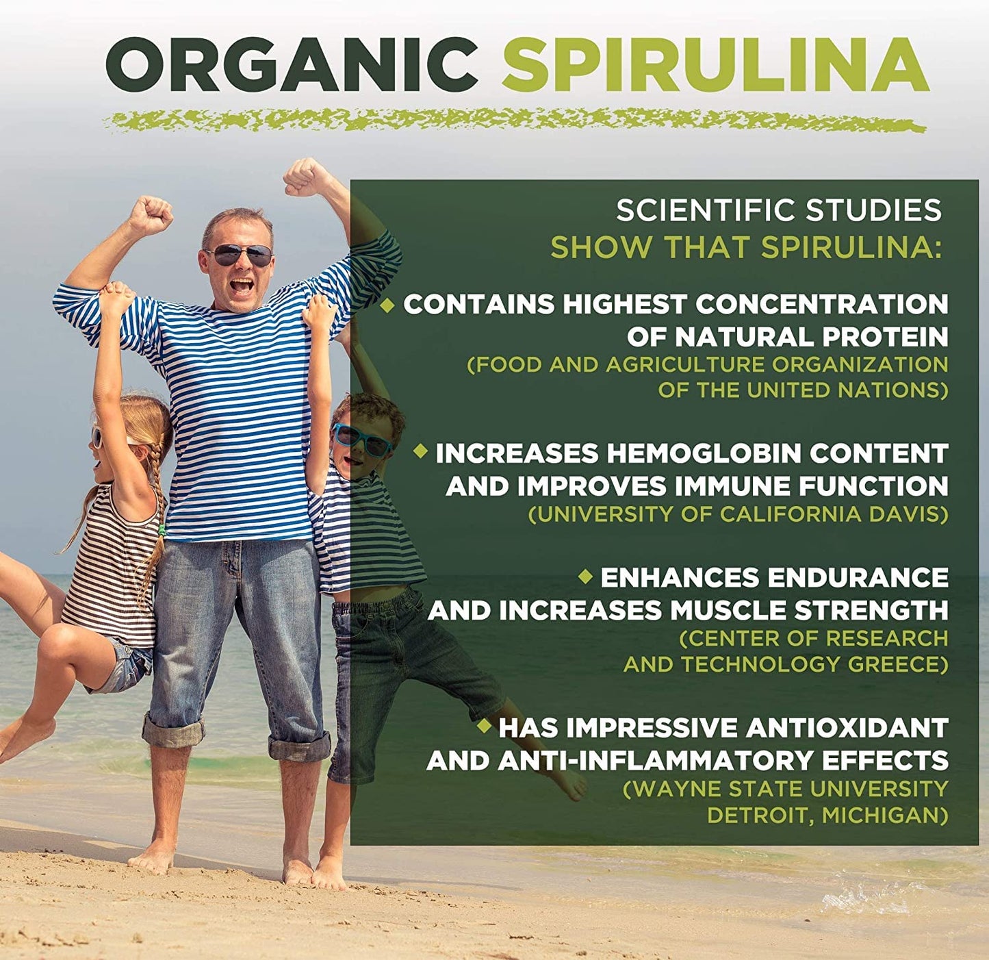 Spirulina Tablets | 5000mg per Serving | 300 Tablets | Organic | Immune Support Booster | MySuperfoods
