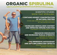 Spirulina Tablets | 5000mg per Serving | 300 Tablets | Organic | Immune Support Booster | MySuperfoods