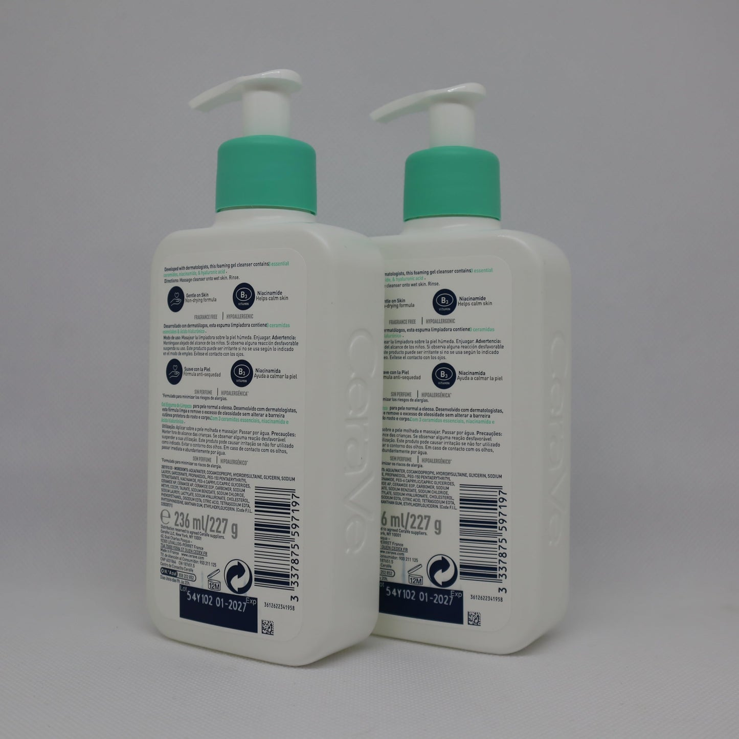 CeraVe DOUBLE Foaming Cleanser 236ml Pack Of 2