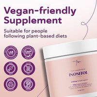 QSTA 4100MG D-Chiro & Myo Inositol Powder - Metabolic Function, Hormonal Balance and Mental Wellbeing - 9-in-1 with Folate 5-MTHF, Chrome, Zinc, Vitamin B6, B12 & D3. PCOS Supplement