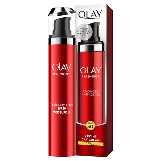 Olay Regenerist 3Point Firming Anti-Ageing Day SPF30 Lightweight Moisturiser, 50ml