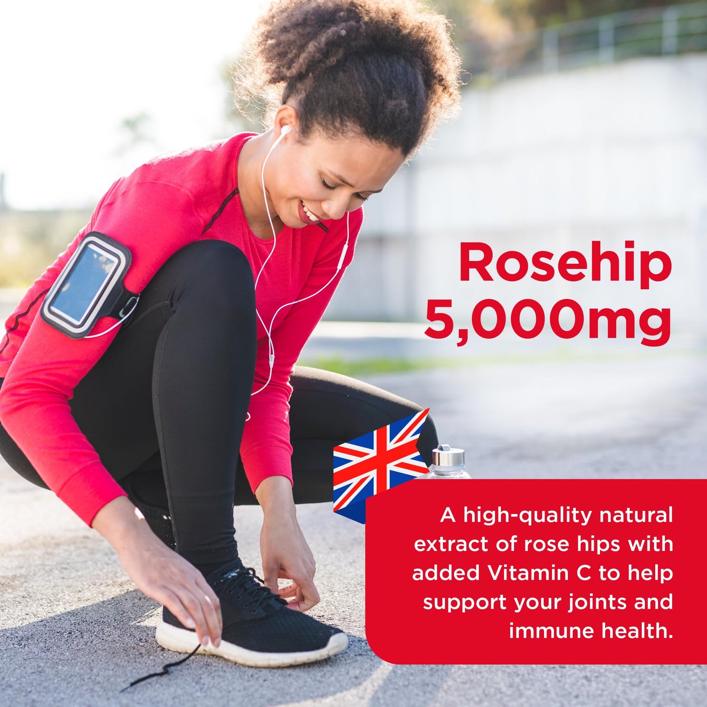 healthspan Healthspan Rose Hip 5,000mg (120 Tablets) | Supports Joints & Immune Health | Helps Maintain Healthy & Flexible Joints | Added Vitamin C | High in Flavonoids & Polyphenols | Vegan