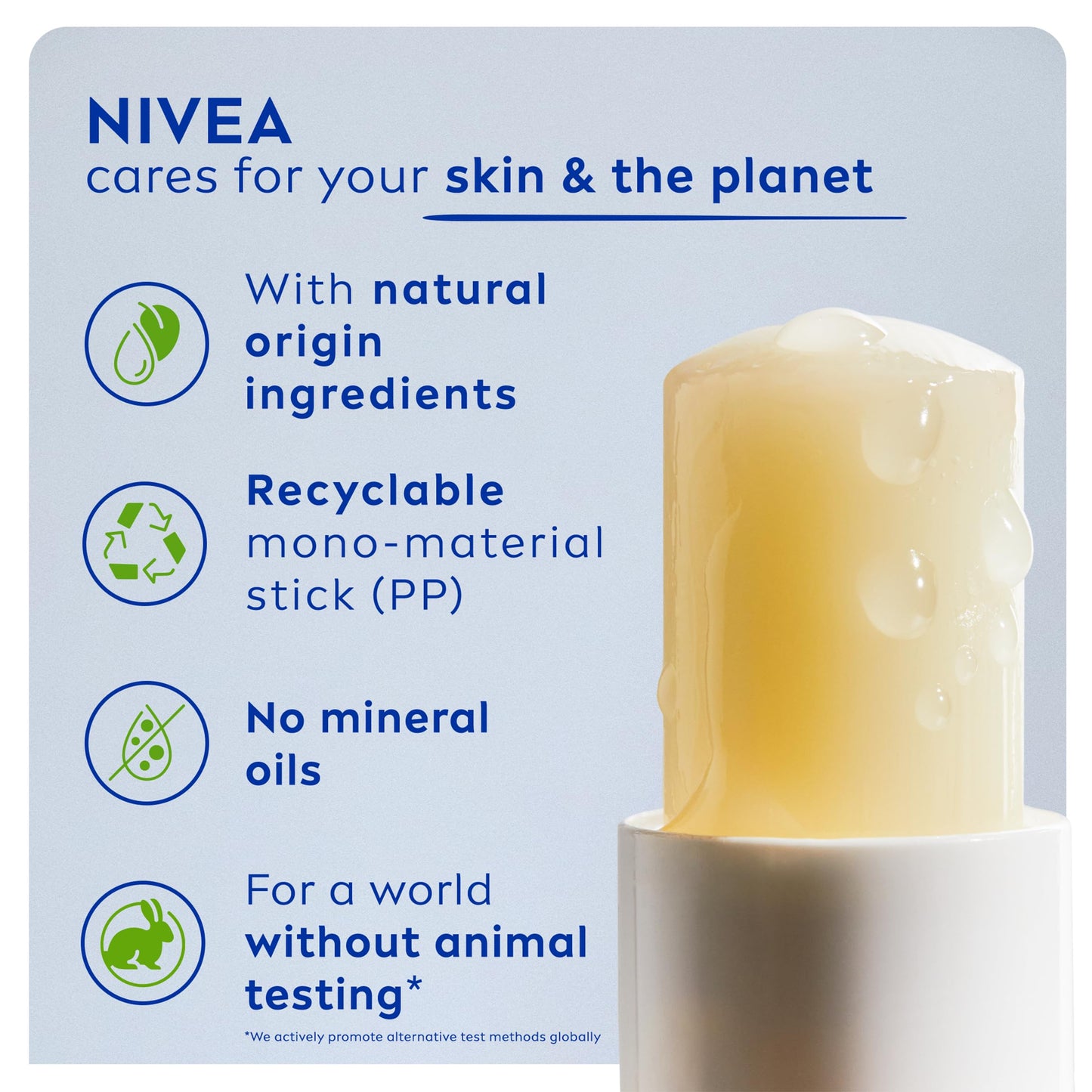 Nivea Sun NIVEA SUN Protect Caring Lip Balm SPF50 (4.8g), Factor 50 Balm with Shea Butter, Protection Against UVA/UVB Rays with 24H Moisture, Lip Care, No White Cast