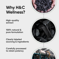 H&C HERBAL INGREDIENTS EXPERT H&C Activated Charcoal Powder - 227 Grams Pack