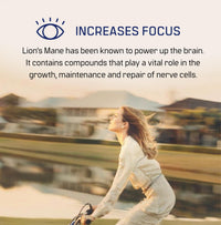 DIRTEA Lion's Mane Mushroom Powder | 2,000mg / Serving | Organic, Vegan & Non GMO | Focus, Memory & Immunity | High Strength Supplement with Zinc | 240g - 120 Servings