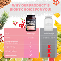 Only Nutrients | Vitamin D3 4000iu & Vitamin K2 125ug MK7 | 180 D3 K2 Enriched Vegetarian Tablets | Max Strength Supplement for Bone, Muscle & Immune System Support | UK Made Vitamin D Tablets