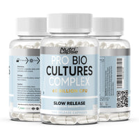 Nutri Lapse Nutrilapse™ Bio Culture Probiotics Complex, 60 Billion CFU, Granular Slow-Release Maximum absorbtion Capsules for Gut Health.