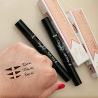 Eyeliner Stamp – Wingliner by Lovoir Black, waterproof, smudgeproof, winged long lasting liquid eye liner pen, Vamp style wing, 2 Pens In A Pack (Triple Pack Combo, Midnight Black)