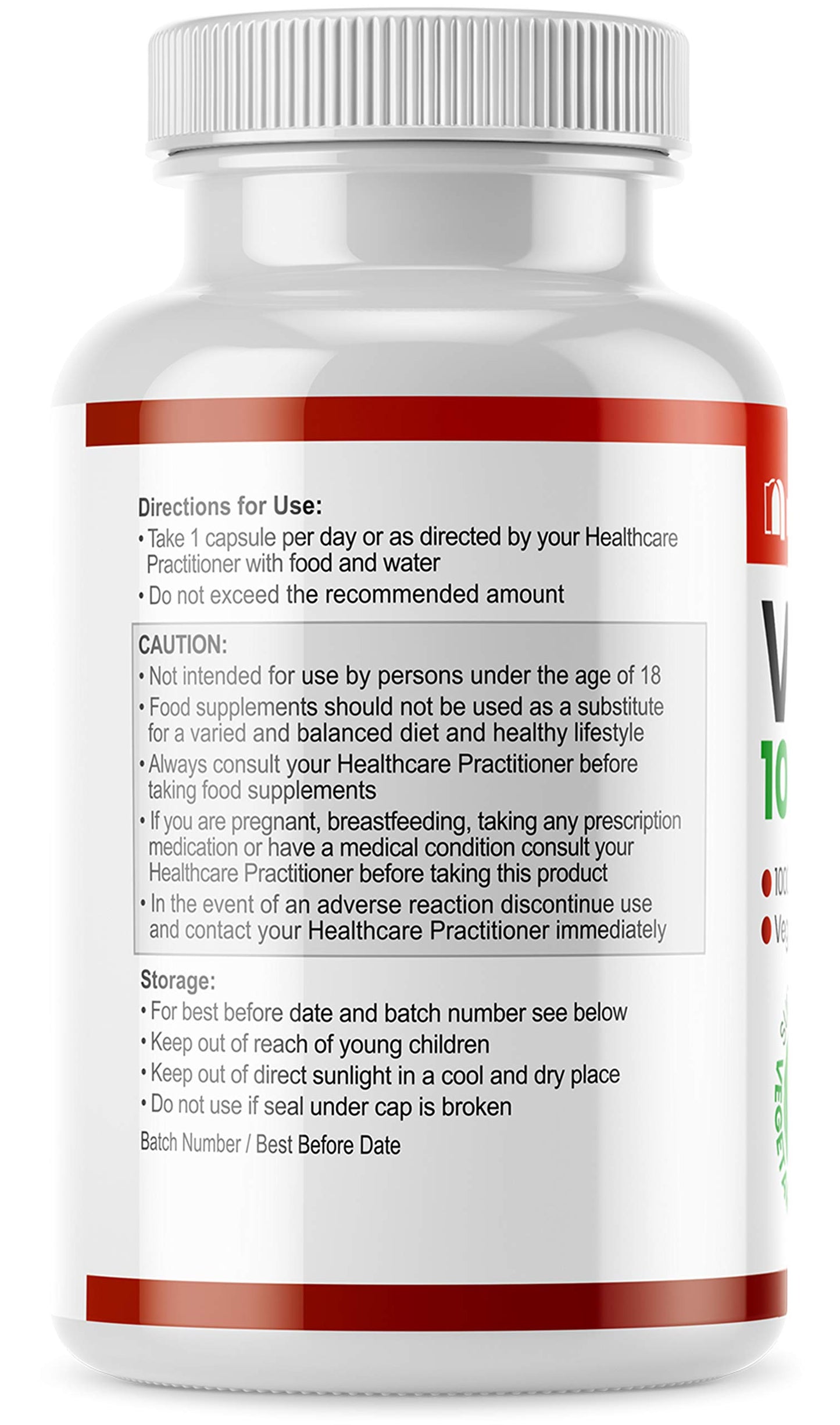 Nutri-Ark Vitamin C 1000mg 180 Capsules Suitable for Vegetarians & Vegans