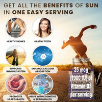 Magnesium Calcium Zinc & Vitamin D3 Vegan Supplement, Advanced Immunity Support, High Strength Vitamin D3, Strong Bones & Teeth, Muscle Recovery, Sleep Better, 180 Vegan Capsules-6 Months Supply - UK
