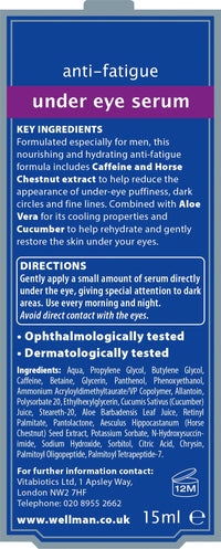 Under Eye Serum for Men, Wellman