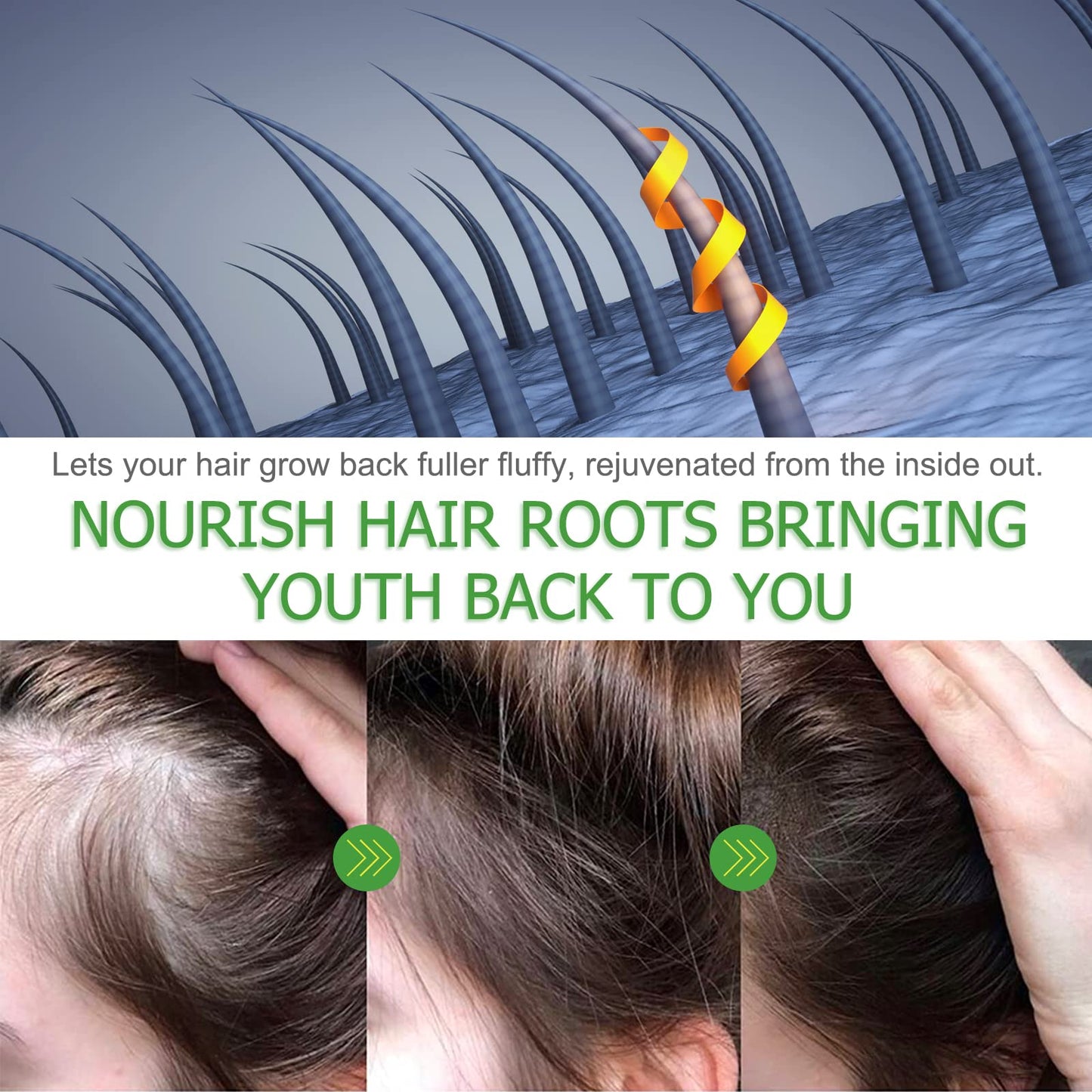 XAYGHE Rosemary Hair Growth Oil, Rosemary Essential Oil, Rosemary Oil for Hair Growth | Eyebrow and Eyelash Growth | Skin Care, 100% Pure Natural Hair Oil Serum, Stimulates Hair Growth, 60ml