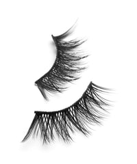 Eylure Luxe Silk Accent Radient False Eyelash, Black, Reusable, 1 Pair