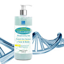 bleu & marine Bretania Face & Body Moisturizing Firming Aloe Vera & Marine Collagen Gel - Skincare - Anti wrinkle & Anti aging - Rejuvenation collagen gel - Collagen gel for skin - Combats Fine Lines - 500 ml, 17.6fl oz