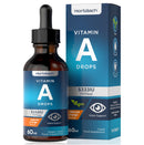Vitamin A Drops 5333 IU | 60ml Vegan Liquid | High Strength Retinol Supplement | by Horbaach