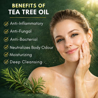 Moksha Tea Tree Acne Soap Bar Face & Body- Acne Blemish Spots Blackheads Cleanser
