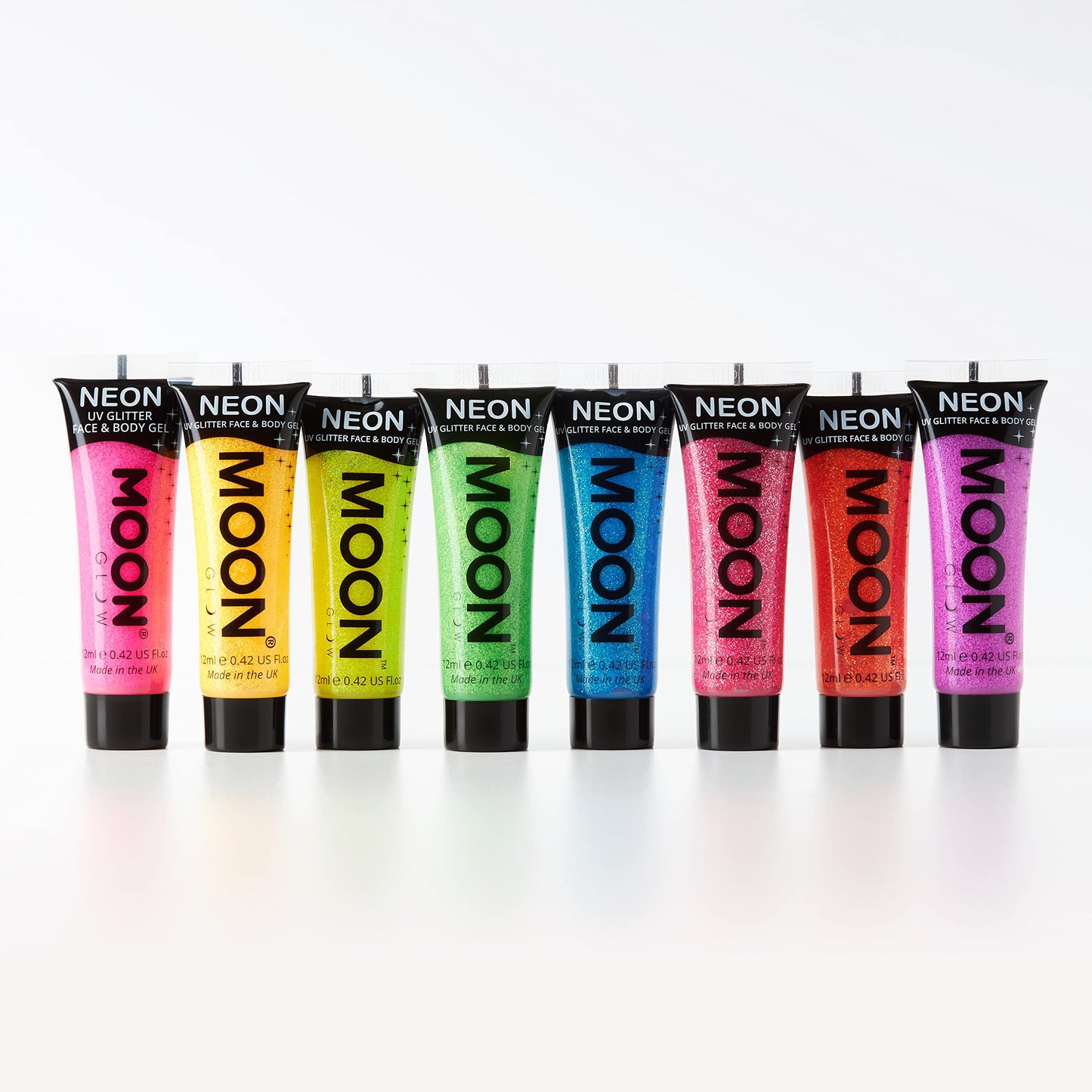 Moon Glow - Neon UV Glitter Face & Body Gel - 12ml Hot Pink – Glitter Face Paint