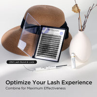 BEYELIAN Cluster Lashes, D+ Curl Individual Lashes, 168 Pcs Cluster Eyelash Extensions 0.07mm 10-16mm Mixed DIY Lash Clusters Reusable Super Thin Black Band Eyelashes at Home (Twin Flowers)