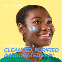 Charcoal Face Masks Skincare for Men and Women 70ml by Procoal - Clay Mask Targets Clogged Pores, Impurities, Toxins & Excess Oil, 100% Recyclable Packaging, Cruelty-Free - Made in UK