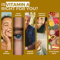 Pact Nutrition Vitamin A 10,000 IU – 365 Easy to Swallow Tablets (1 Year Supply) - High Strength Vitamin A Supplement for Normal Skin, Vision, Eyes & Immune System – Vegan