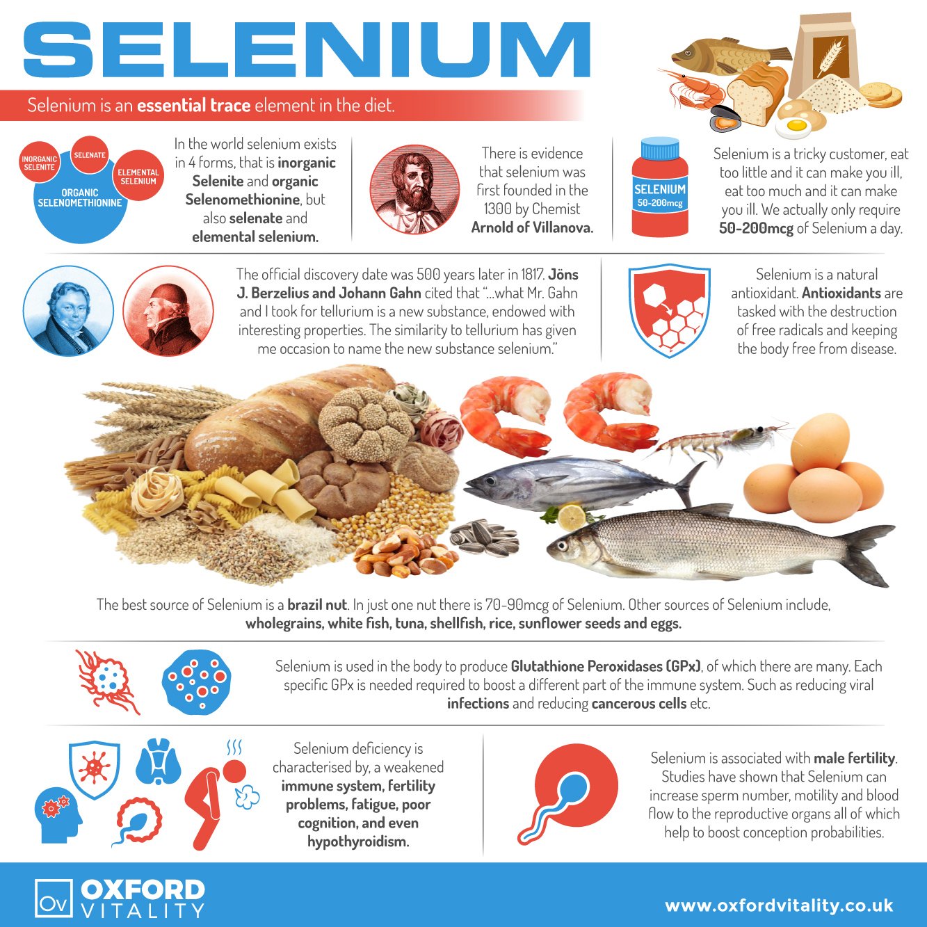 Ov OXFORD VITALITY Selenium 200mcg & Zinc 15mg Tablets | Selenium and Zinc Supplement | Food Supplement | Oxford Vitality