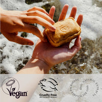 Aviela African Black Soap Bar, Contains Shea Butter, Clears & Exfoliates Skin, Vegan & Cruelty Free, 100% Natural Unrefined African Shea Butter Face & Body Soap, 120g