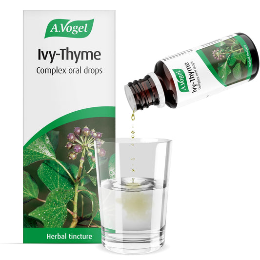 A.Vogel Ivy-Thyme Complex Drops | Food Supplement | Fresh Tinctures of Ivy & Thyme | Liquorice Root | Suitable for Vegans | 50ml