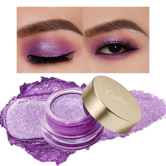 Oulac OULAC Cream Eyeshadow, Glitter Purple Eyeshadow, Holds Makeup For 12 Hours +, Waterproof and Sweatproof, Crease Resistant, Vegan | 06g, Well-dressed (13)
