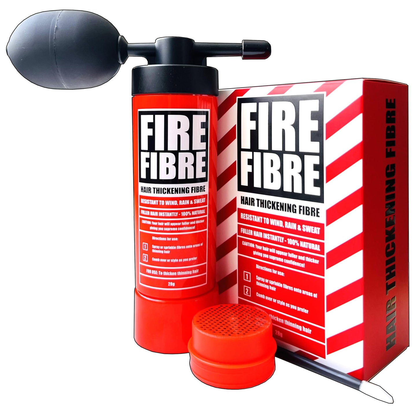 Fire Fibre FIRE FIBRE Hair Fibres for Thinning Hair Undetectable & Natural - 28g Bottle - Completely Conceals Hair Loss Instantly - Hair Thickener & Topper for Fine Hair for Men & (Medium Blonde)