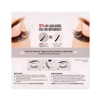 KISS Looks So Natural False Eyelashes Double Pack, Lightweight & Comfortable, Tapered End Technology, Reusable, Cruelty-Free, Contact Lens Friendly, Style 'Flirty', 2 Pairs Fake Eyelashes