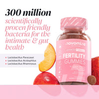 novomins Fertility Supplements for Women - 400ug Folic Acid, Inositol, Vitamin D, C, E, CoQ10-25 Prenatal Vitamins - Vegan & Gluten Free Conception Vitamins for Women - 60 Fertility Gummies - Novomins