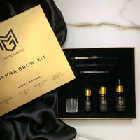 MG Cosmetics Eyebrow Henna Tint Kit Dyes Brow Hair | BONUS VIDEO TUTORIAL | Professional Salon & At Home DIY Brow Coloring kit | Vegan Cruelty Free | Complete Kit Instant Semi Permanent Coloring | MG COSMETICS