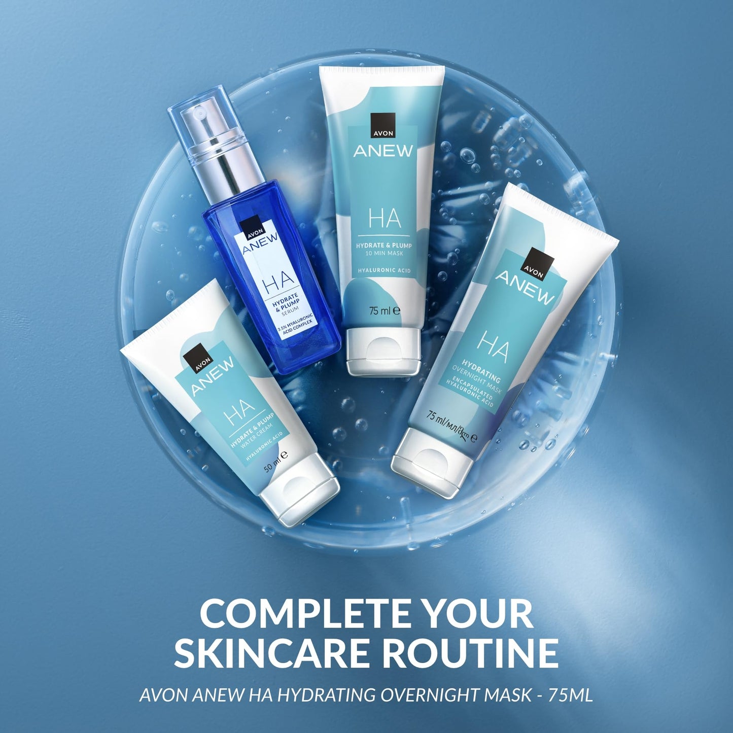 Avon Anew Hydrate Trio, Deep Hydration for Plumper Looking Skin, All in One Skincare Routine, Co-created by Dermatologists and Scientists, Cruelty Free