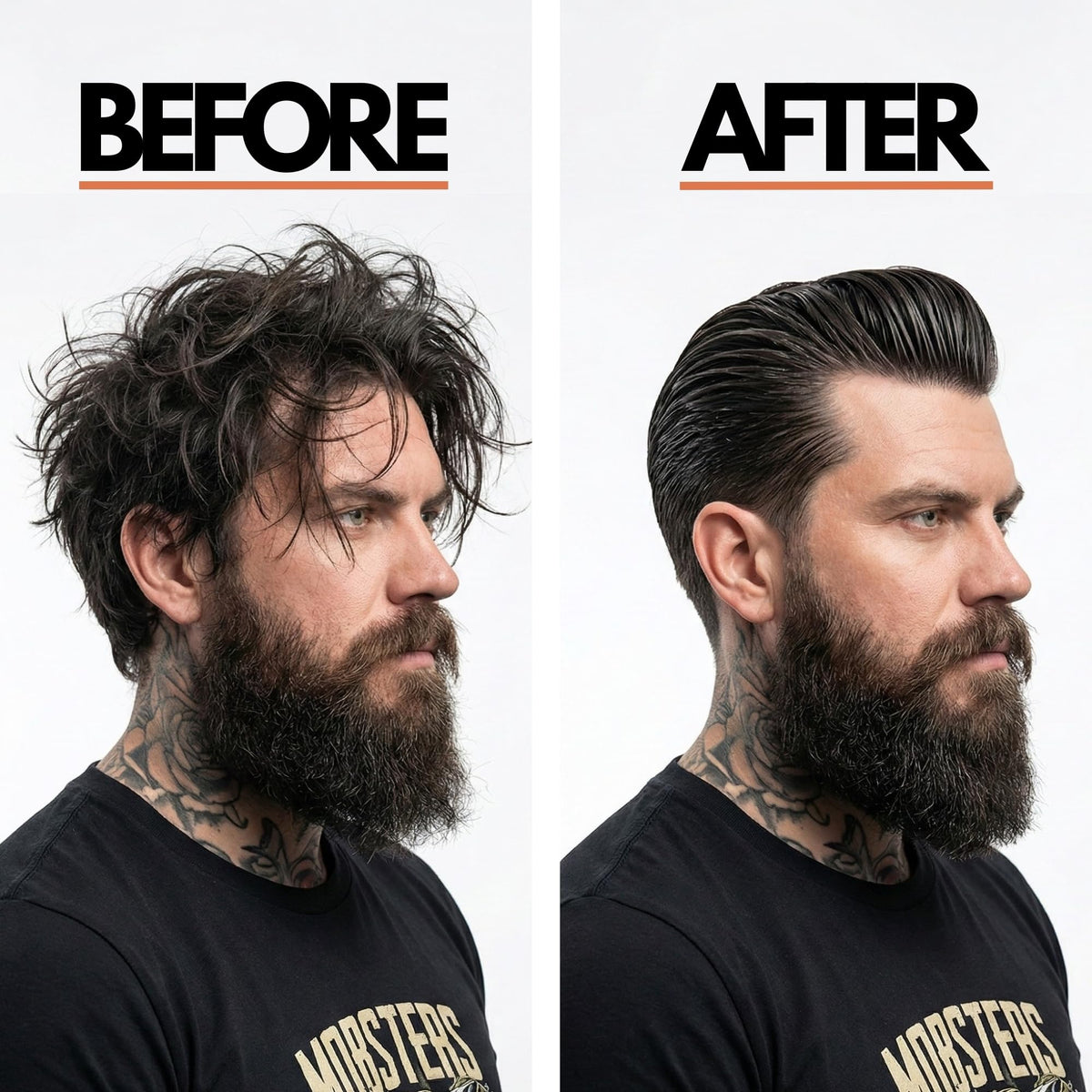 Mobsters Pomade for Men - Strong Hold, Matte Finish Water-Based Pomade for Men, Easy Wash Out, Non-Greasy, Long-Lasting Mens Hair Wax for Slick Back, Easy Wash Out, Compact Tin, Various Scents
