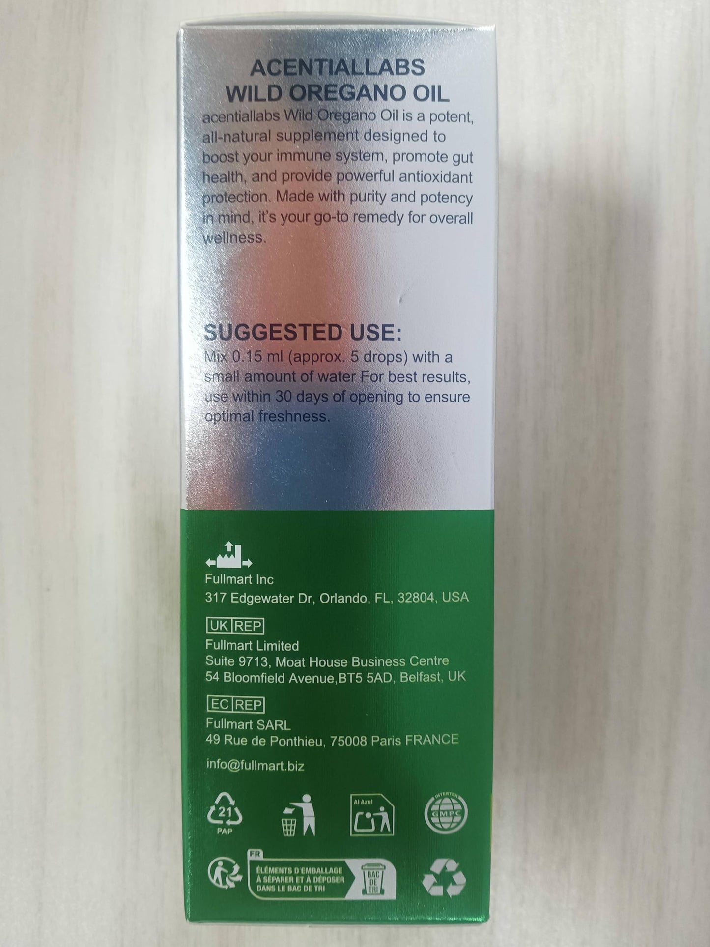 HEXIN 60ml Wild Oregano Oil Drops, with Potent Carvacrol, Mediterranean Wild Oregano Oil, Vegan Herbal Supplement for Immune and Digestive Support, Vegetarian, Non-GMO