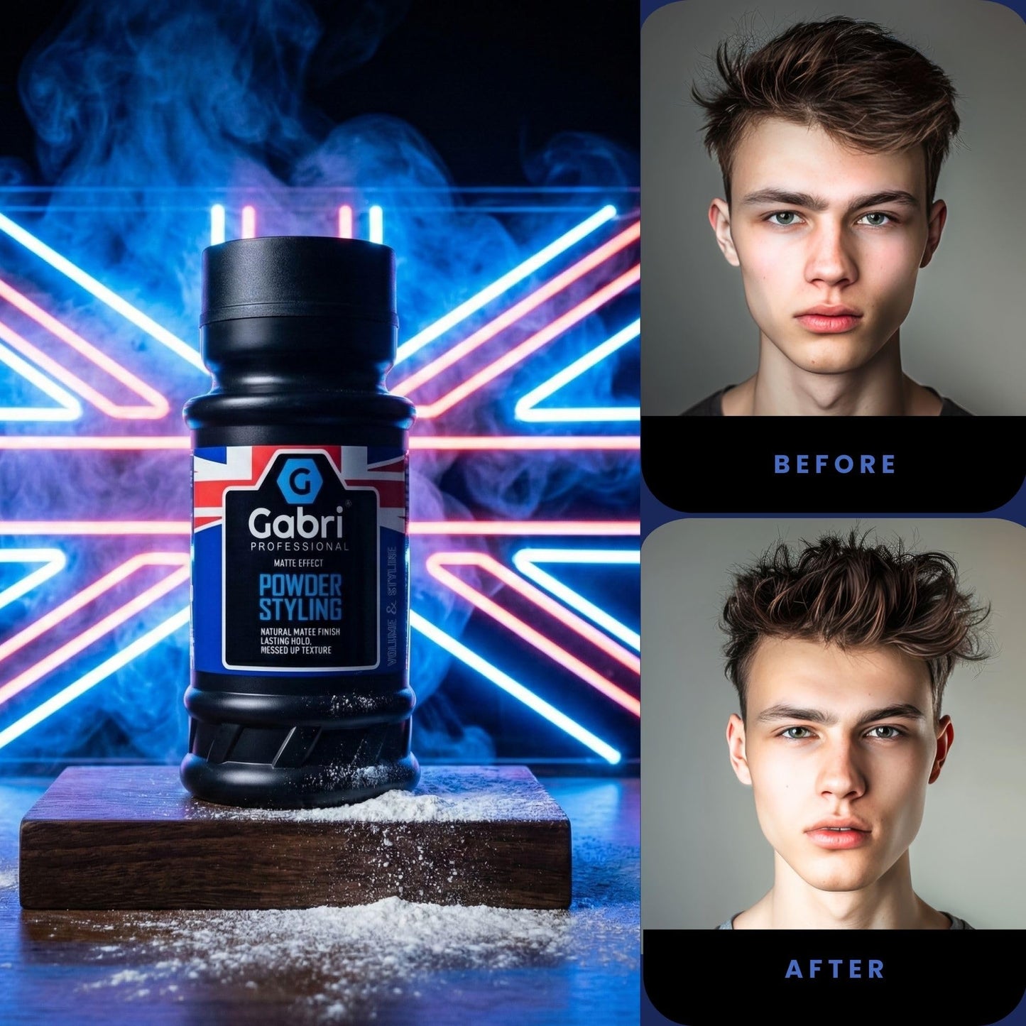 G Gabri Gabri Texture Powder 21g (Pack of 3), Hair Styling Powder, Hair Powder Men, Volumizing & Flexible Hold Texturizing Dust Volume Styling