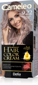 Delia Cosmetics Cameleo - Permanent Hair Colour Cream - Lavender Blonde - Intensive Color & Protection - 5 Oils + Omega Plus Acids - Professional, Luxurious Hair Dye - Full Kit