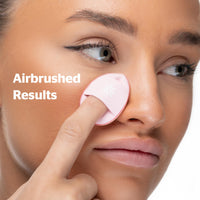 Brushworks Mini Pillow Puffs – 6 Beauty Sponges with Travel Case, Triangular Makeup Sponges for Precision Blending, Setting & Contouring, Ultra-Soft, Vegan & Cruelty-Free