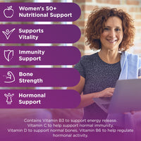 Centrum Women 50+ Multivitamin & Mineral Tablets, 24 essential nutrients including Vitamin D, Complete Multivitamin Tablets, 30 tablets