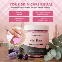 Sassy Scents Girl Boss Whipped Soap | Cleansing + Nourishing | Gentle For All Skin Types | 115g