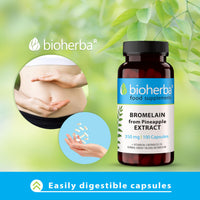 BROMELAIN Capsules - 350 mg High-Potency Digestive Enzyme Support - 200 Count for Enhanced Health and Wellness by BIOHERBA