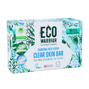 Little Soap Company Eco Warrior Charcoal Clear Skin Soap Bar | Vegan, Cruelty-Free, eco friendly, Natural | Moisturising Charcoal, Grapeseed, and Anti-Bacterial Tea Tree Essential Oils | No SLS or Parabens | 100g
