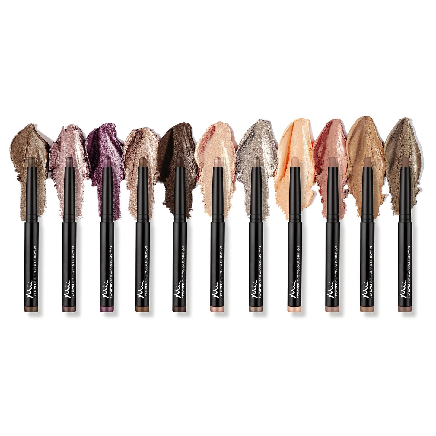 Mii Cosmetics Forever Eye Colour Crayon | Long-Lasting Cream Eyeshadow Stick | Highly Pigmented & Crease-Resistant | Multipurpose to Shape, Define, & Line Eyes | Metallic Deep Indigo | Indigo