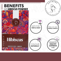 AATMANA Hibiscus Powder | Sabdariffa | Rosa Sinensis | Natural Powder for Hair & Skin | Prevent hair Problem & Minimizes Skin Pores for Men & Women 100g