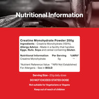Supplements Direct - Creatine Monohydrate Powder - 200g - 40 Servings - Pure Creatine - Improves Recovery Time - Reduces Muscle Soreness - Creatine Supplement - Ideal for High Intensity Exercise