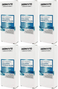 Derma V10 Anti-Ageing Collagen Wrinkle Filler With Hyalauronic Acid, Algae Extract & Shea Butter (6 Pack)