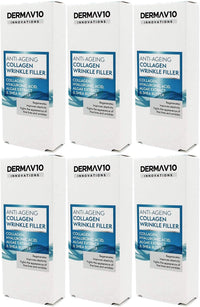 Derma V10 Anti-Ageing Collagen Wrinkle Filler With Hyalauronic Acid, Algae Extract & Shea Butter (6 Pack)