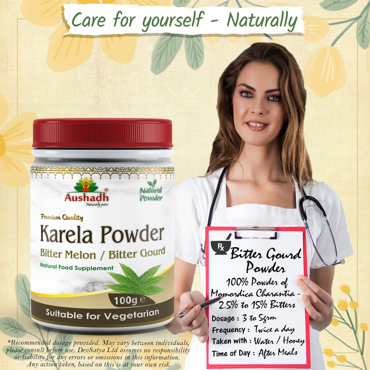 Aushadh Bitter Gourd (Karela) Powder