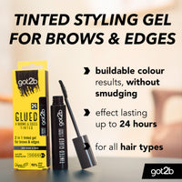 Got2B got2b Glued 4 Brows & Edges Tinted Gel Black 16mL