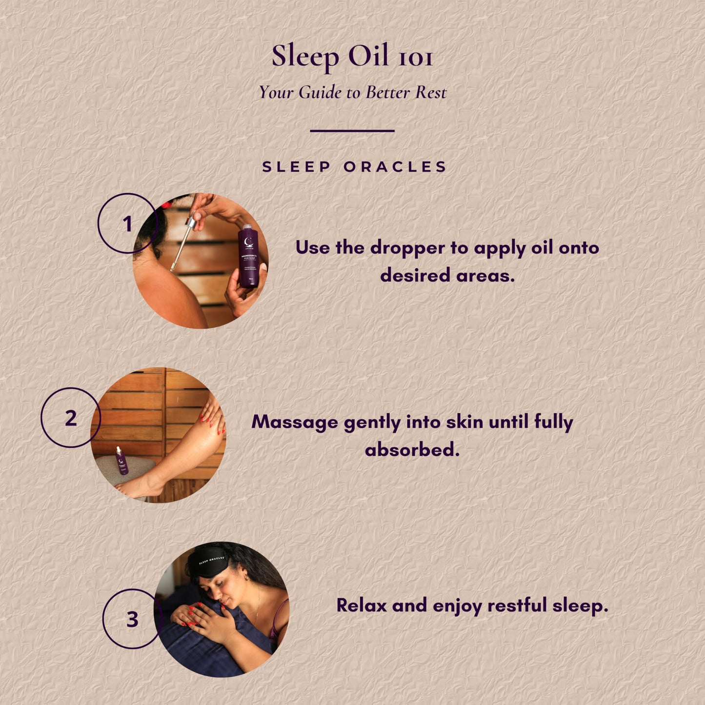 Sleep Oracles Magnesium Oil for Sleep | Body Oil with Chamomile, Lavender & Aloe Vera | Pure Magnesium Chloride for Sleep Aid | Vegan Friendly Travel Essentials | 100ml